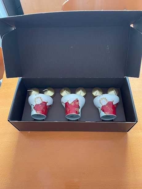 Conjunto de 3 castiçais de Natal da SPAL