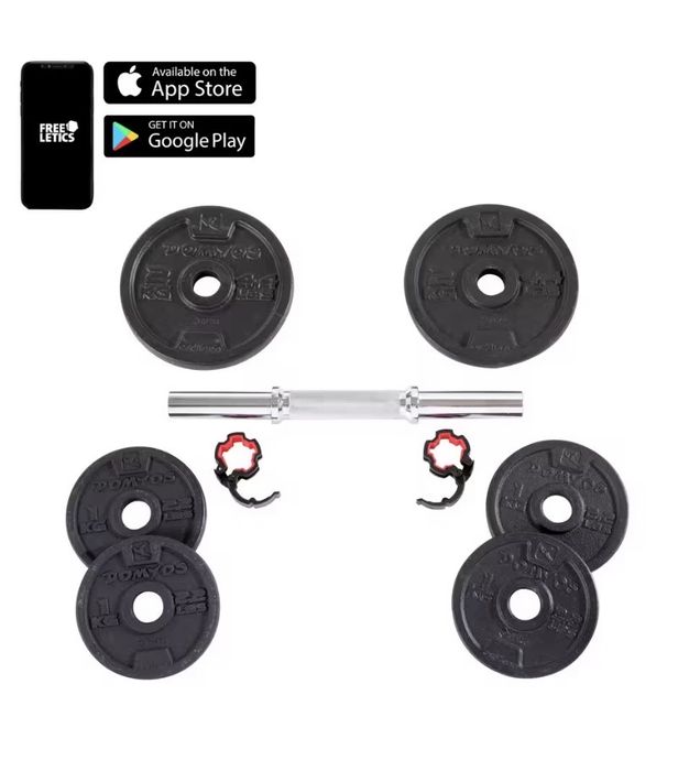 Conjunto de 2 halteres 10kg decathlon