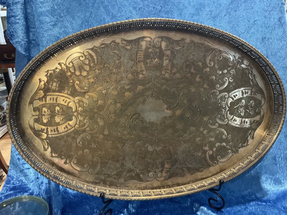 Grande bandeja casquinha inglesa com 45x28 cm .anúncios abaixo