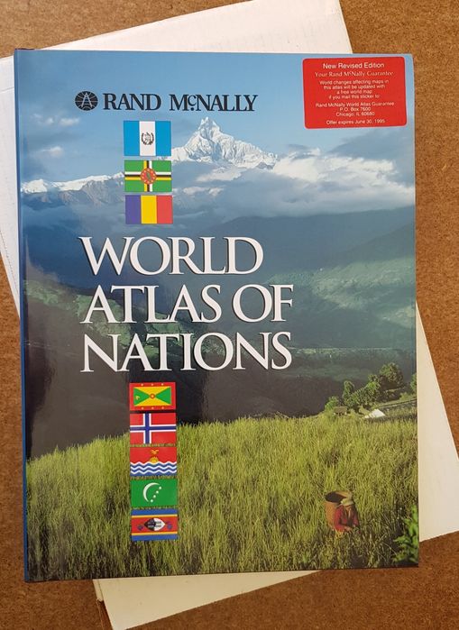 Atlas Mundial em Inglês - livro novo na caixa original