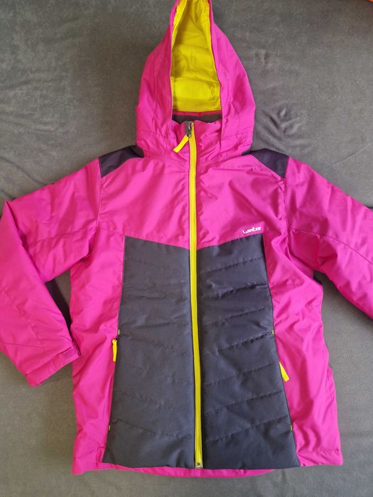 Różowa kurtka narciarska na snowboard sanki Wedze 10-12 lat na 150cm
