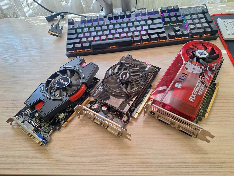 Відеокарта GTX 650 2GB\GeForce GTS 250 512 MB\Radeon HD 2600XT,256mb