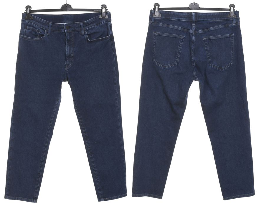 UNIQLO spodnie damskie jeansy 3/4 do połowy łydki rybaczki strecz r 40