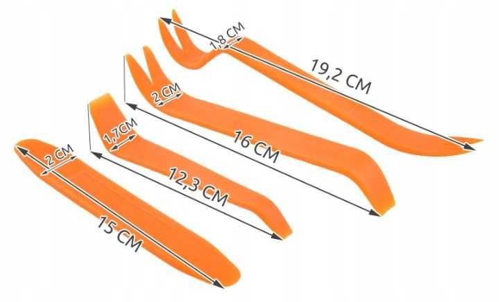 Ściągacze do tapicerki plastików łyżki do demontażu zestaw