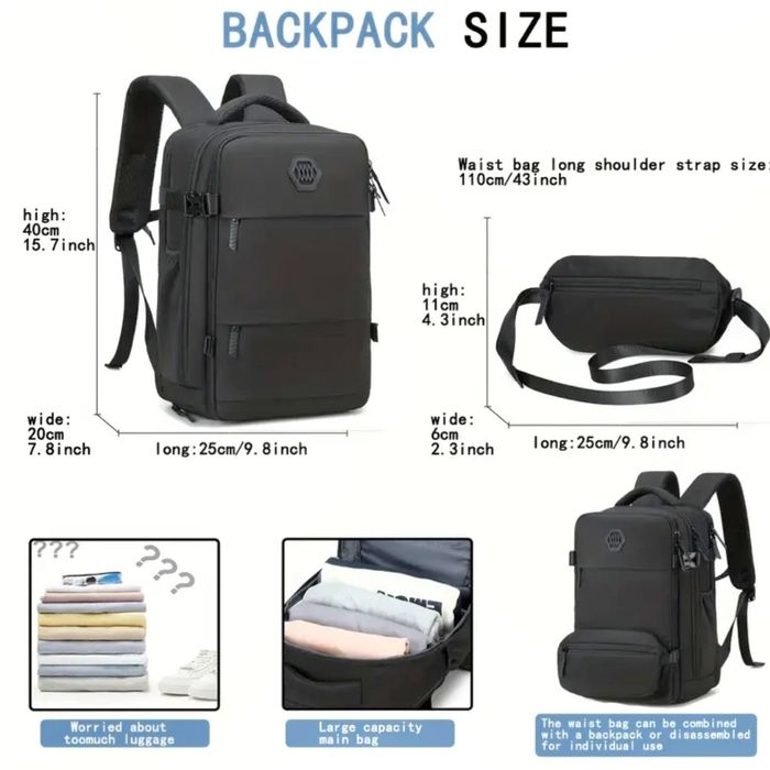 Рюкзак новий  3в1. Для подорожей. Ручна поклажа.