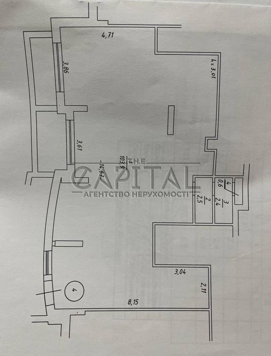 Продаж цокольне приміщення м. Бровари 109м2