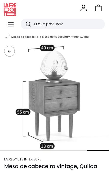 Mesa de cabeceira La Redoute