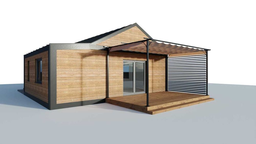 Dom modułowy parterowy, całoroczny 70m2