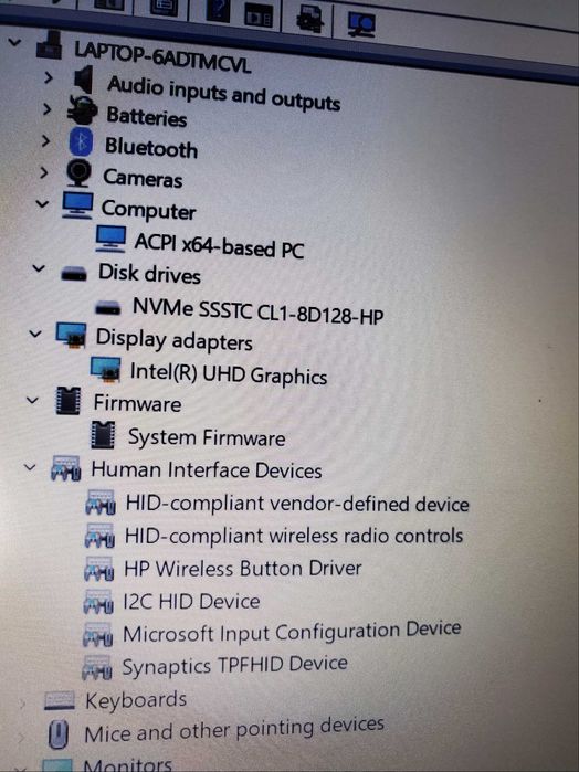 Laptop HP 14s Intel Pentium Gold RAm 4GB