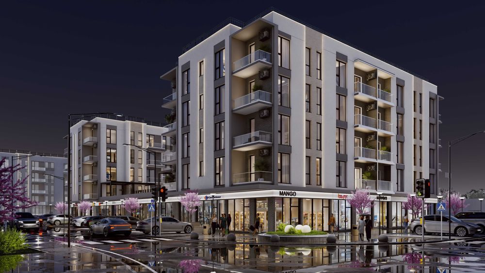 Однокімнатна квартира 46.14 м2 з балконом в новобудові жк "MISTO"