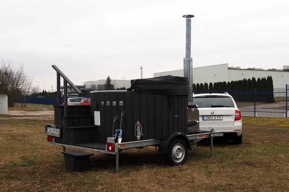 Jacuzzi mobilne balia bania spa komplet z wkładem gotowa 6-8 osób