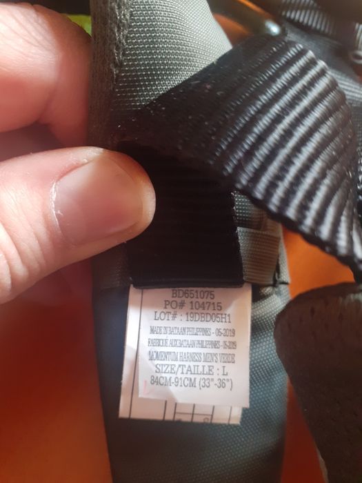 Uprząż wspinaczkowa Black Diamond!