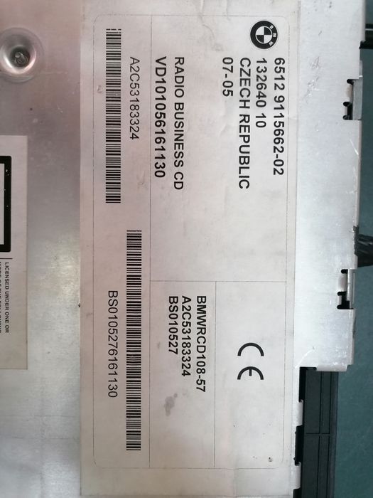 Auto-rádio original mini (R50 R53)
