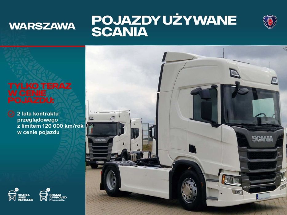 Scania Stare Zegary, Klima Postojowa / Dealer Scania Nada  R460A4X2NA, Po Kurierce, Klima Postojowa
