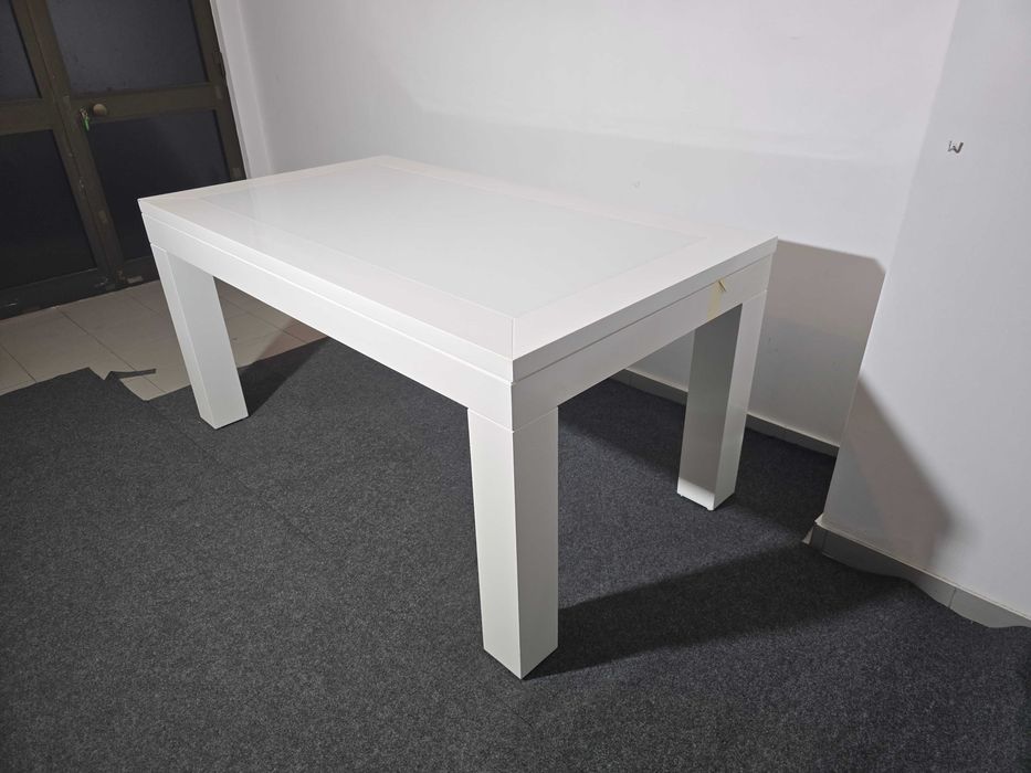 Mesa de Jantar Extensível 160(+60cm)x90x64cm Branca