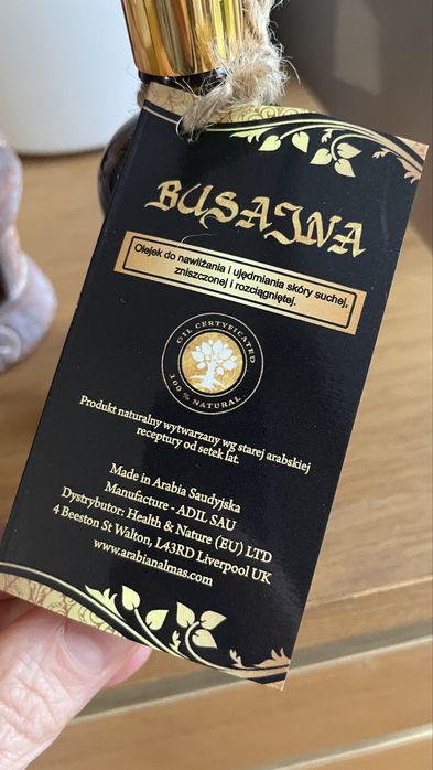 Olejek Busajna 100ml - odżywienie regenaracja suchej skóry - Wrocław