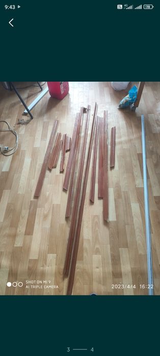 Продам плинтус бу из дерева