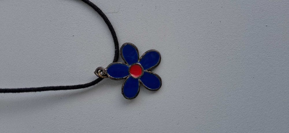 naszyjnik kwiatek lata 90