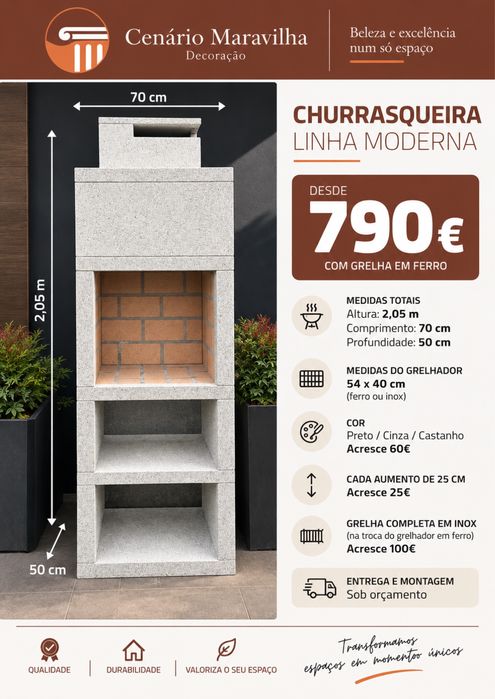 Churrasqueiras Modernas por Medida | Desde 650€
