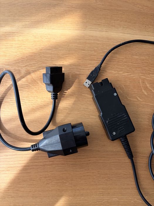 Interfejs diagnostyczny Obd INPA DCAN + przejsciowka okragle zlacze