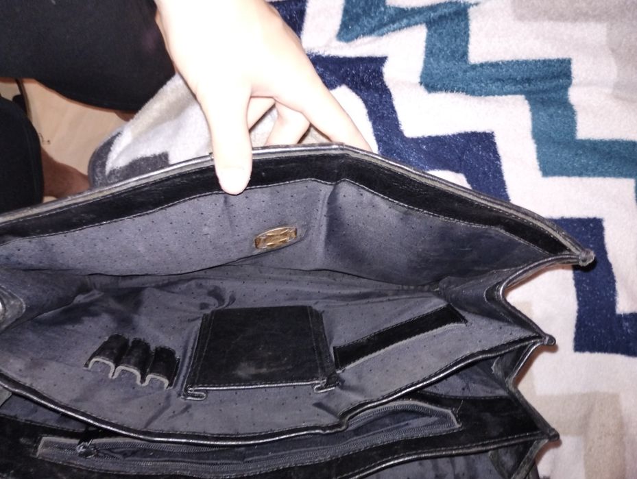 Stara teczka skórzana