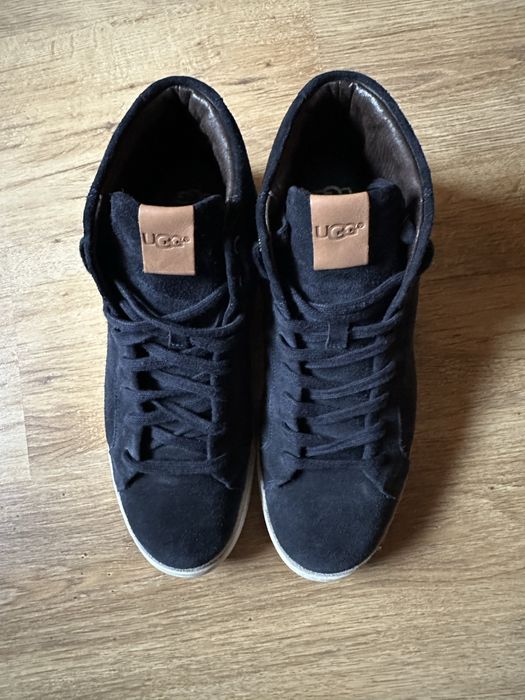 UGG skórzane sneakersy męskie – granatowe, EU 45