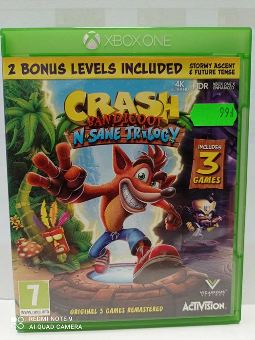 Crash Bandicoot gra na Xbox One /zamiana również/ Kraków Nowa Huta • OLX.pl