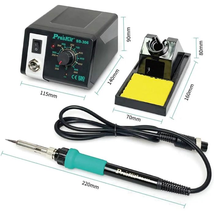 Estação Soldar Regulável 75W Pro'sKit SS-306