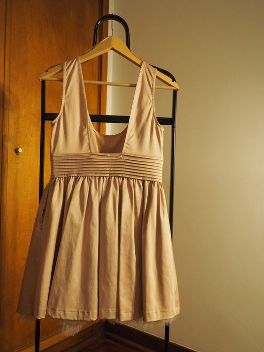 Vestido Zara Toque Cetim