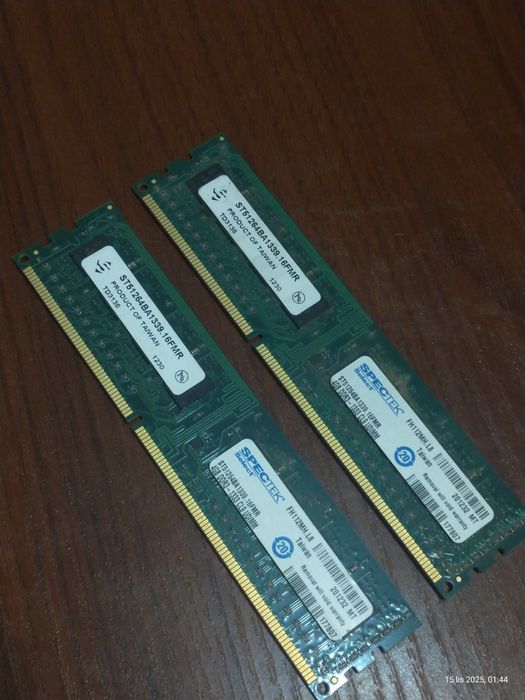 2 Kości RAM 4GB DDR3