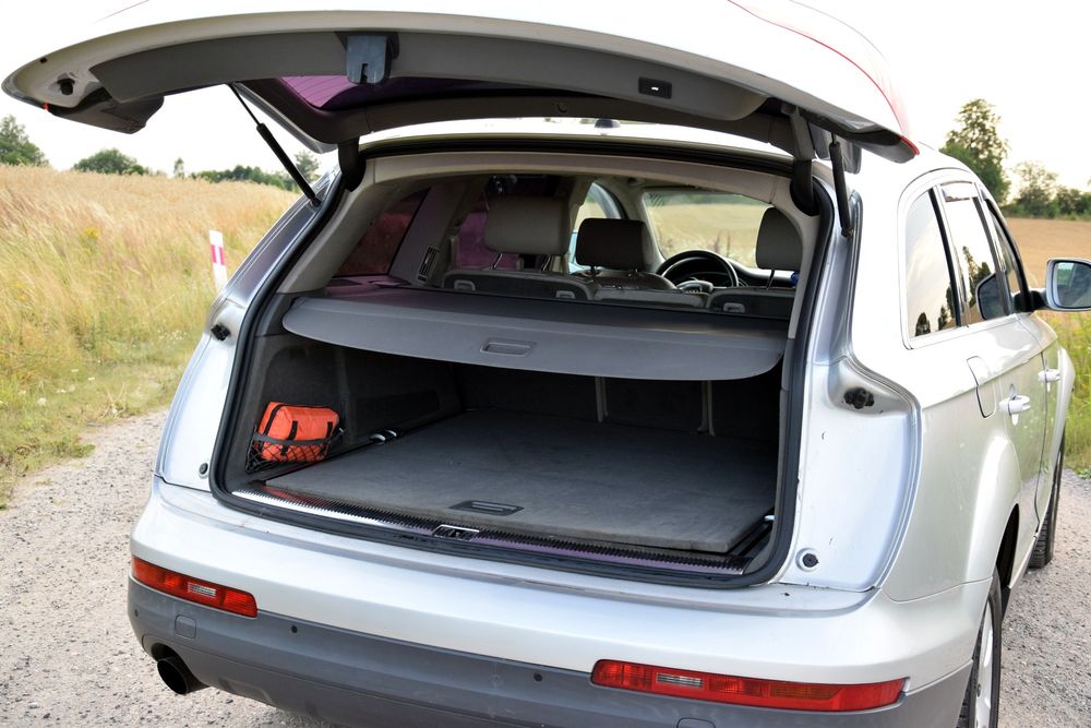 Audi Q7 zadbane webasto Łopatki do zmiany biegów