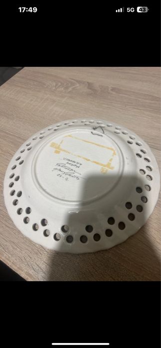 Prato de decoração porcelana