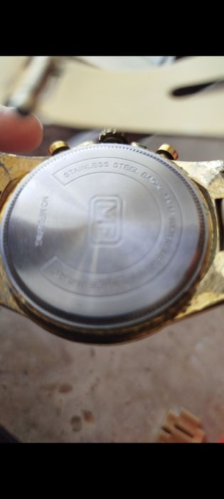 Relógio de pulso stainless steel back, Mini focus