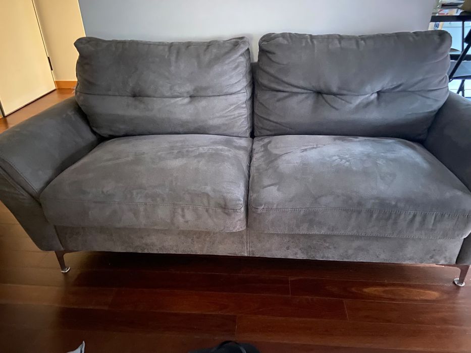 Sofá Cinzento de 2/3 Lugares