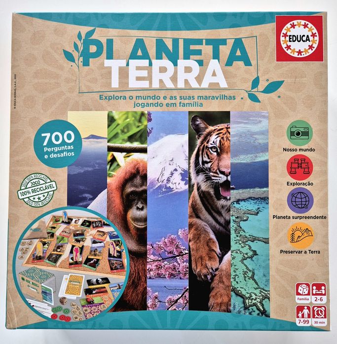 Planeta Terra - jogo educativo tabuleiro