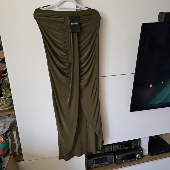 Spódnica maxi tuba missguided l 40 m 38 dopasowana asymetryczna