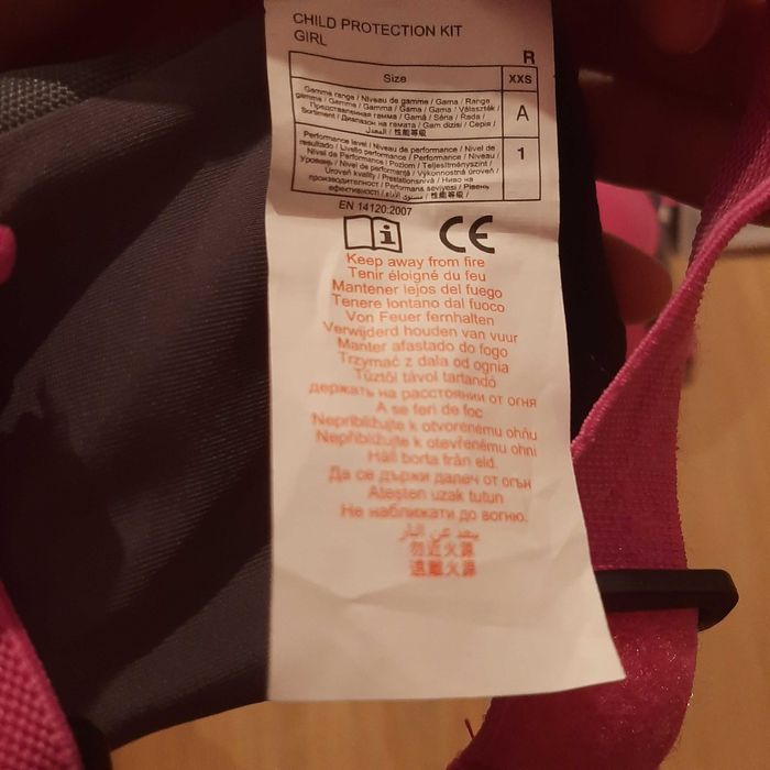 NOVO Proteções XXS para Patins Trotinete Skate Criança BTwin Rosa