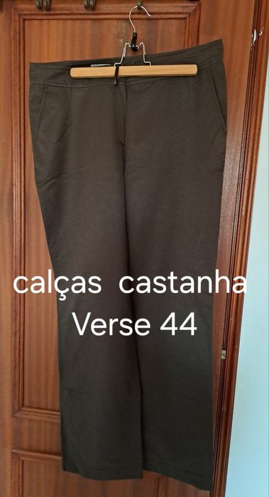 Calças castanha para senhora N.44 em bom estado