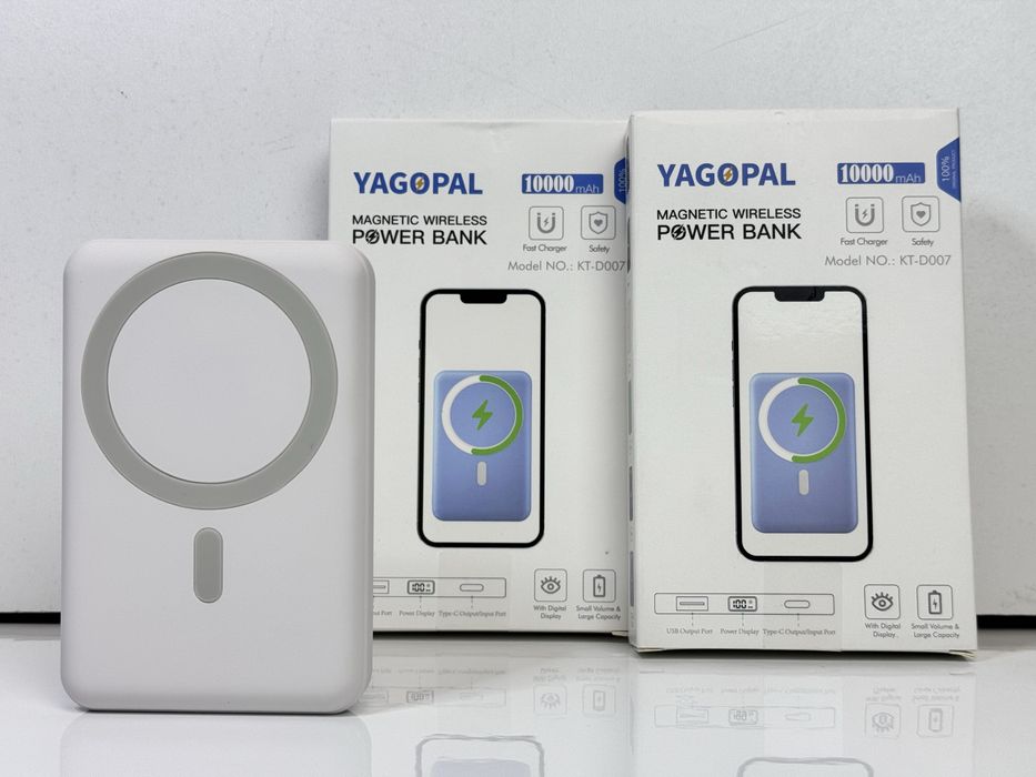 Повербанк Power Bank Yagopal KT-D007 10000 mAh 15Вт magsafe USB-C