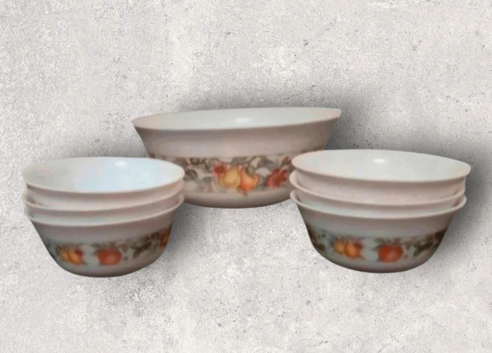 Saladeira e 6 Taças Arcopal