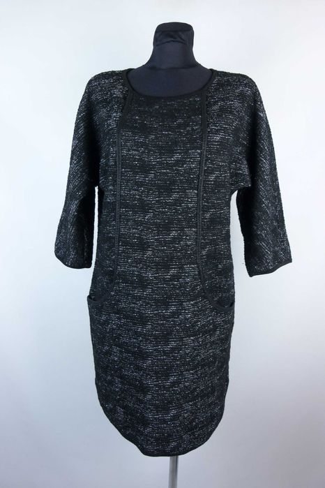 Max Studio dzianinowa prosta sukienka mini / M