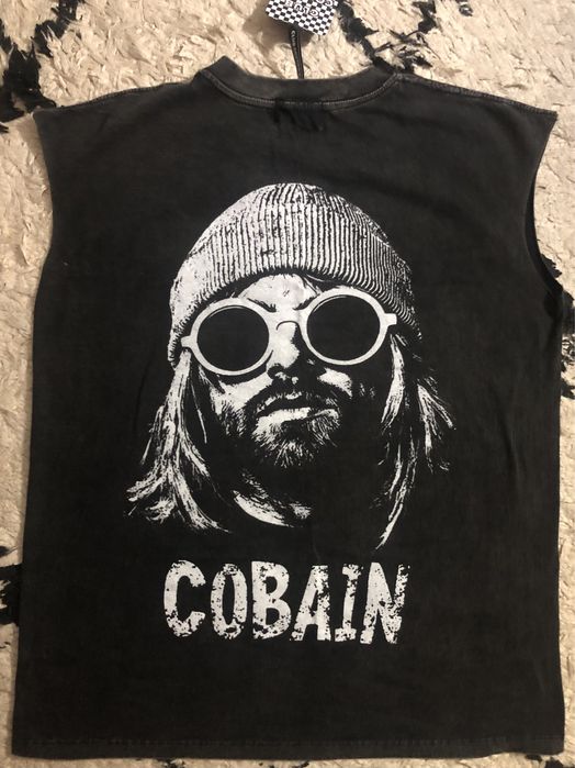 • NOWA Koszulka NIRVANA COBAIN - 100% Bawełna Heavy Cotton OverSize XL