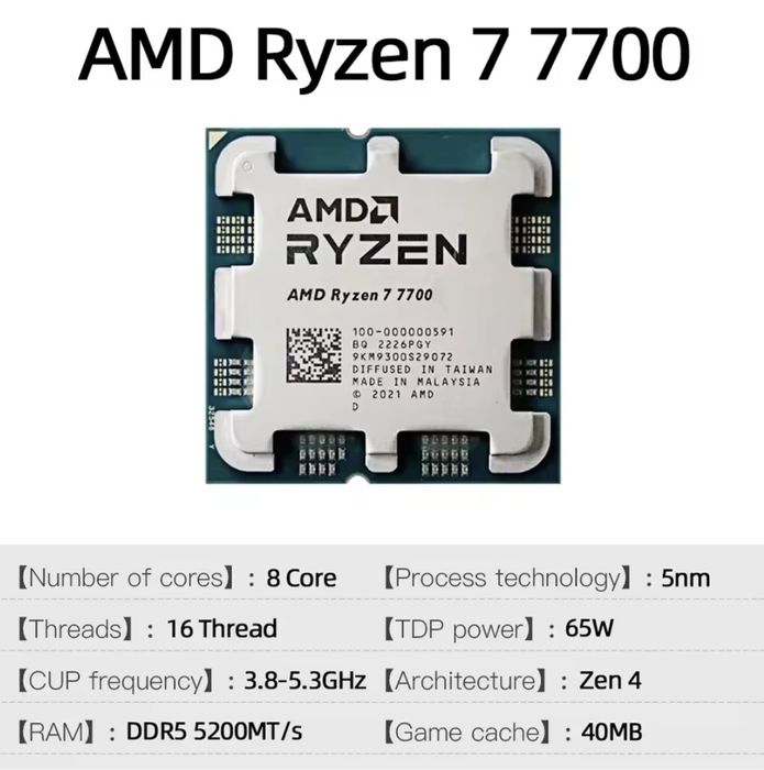 Procesor AMD Ryzen 7 7700