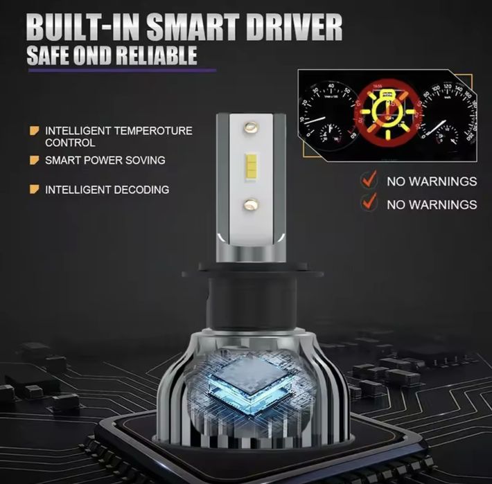 Lâmpadas Led H4 Novo Chip CSP - Canbus (sem erros)