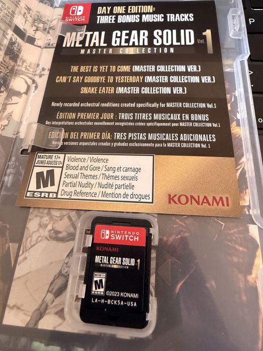 Metal Gear Solid Master Collection Vol 1 Nintendo Switch