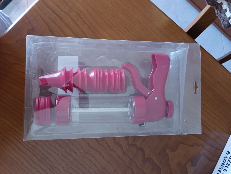 Pistola de pasteleiro efeitos e desenhos.