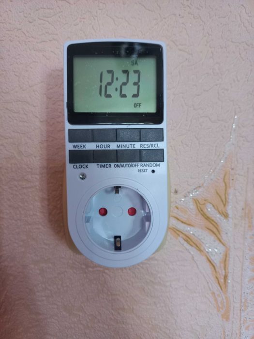 Розетка с таймером программирования 220V 16A 3.5кВт