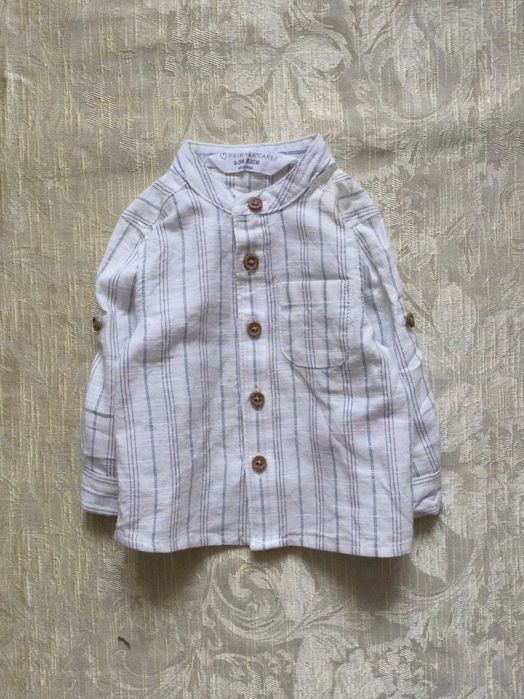 0-3 м. Mayoral. Primark стильний теплий свішот на флісі і Сорочка Льон