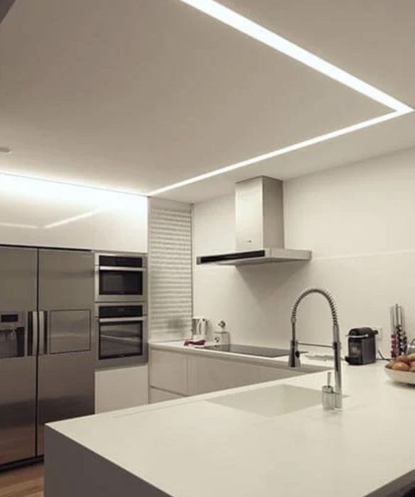 Linha Linear LED de encastrar LHe 26 trimless white 152cm Novo