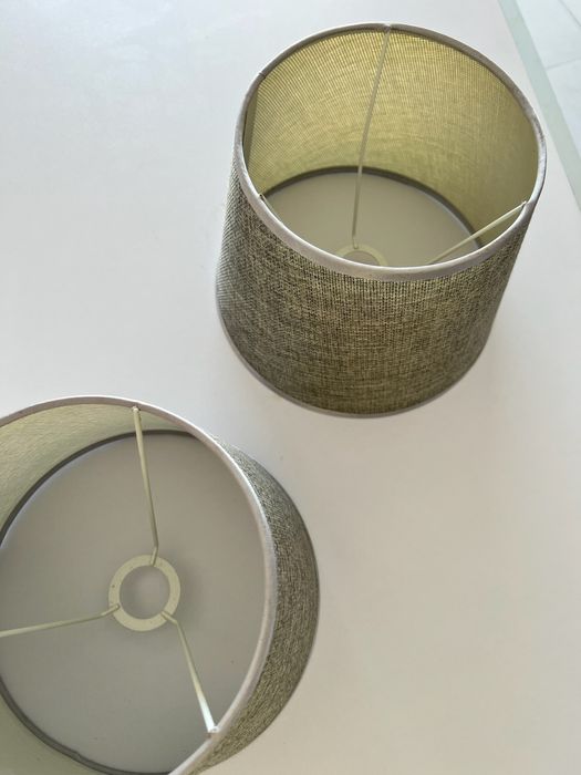 Conjunto de 2 abat-jours em tecido